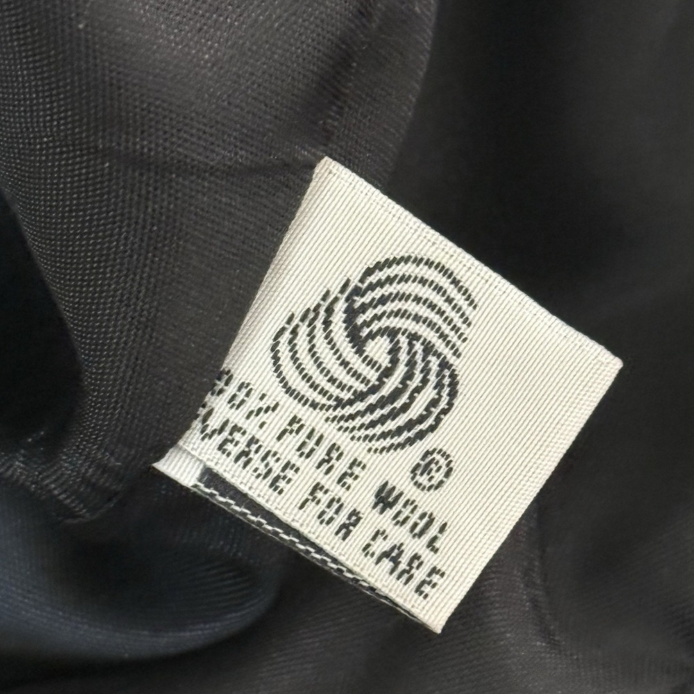 Dumas Blazer Pure Wool Tailored Jacket Quiet Luxury Office Siren Black Vintage S - Picture 8 of 14